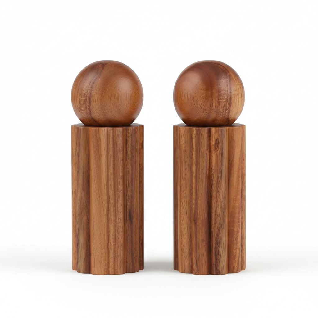 Oracle Wood S&P Grinder Set 5.5x16cm Natural