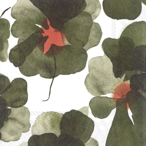 Marimekko - Valssi Olive-Cocktail Napkins 20 Pack - Just A Pinch Co
