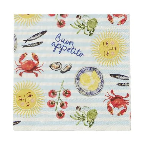 Sicily 20pk 3 Ply 33cm Napkin Multi - Just A Pinch Co
