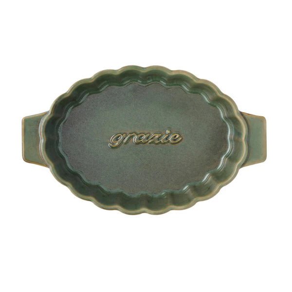 Toscana Ceramic Baker 23x14x5cm Green - Just A Pinch Co