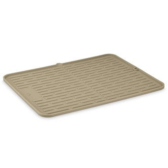 DESIGNSTUFF DRIP Folding Silicone Drying Mat Large w/ Drainage Mouth