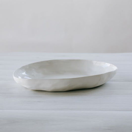 Flax Platter 38x30 - White