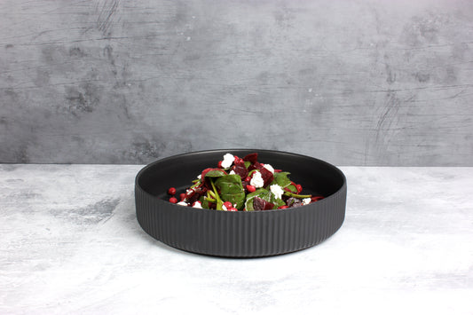 Matte Black Salad Bowl - Size: 26cm