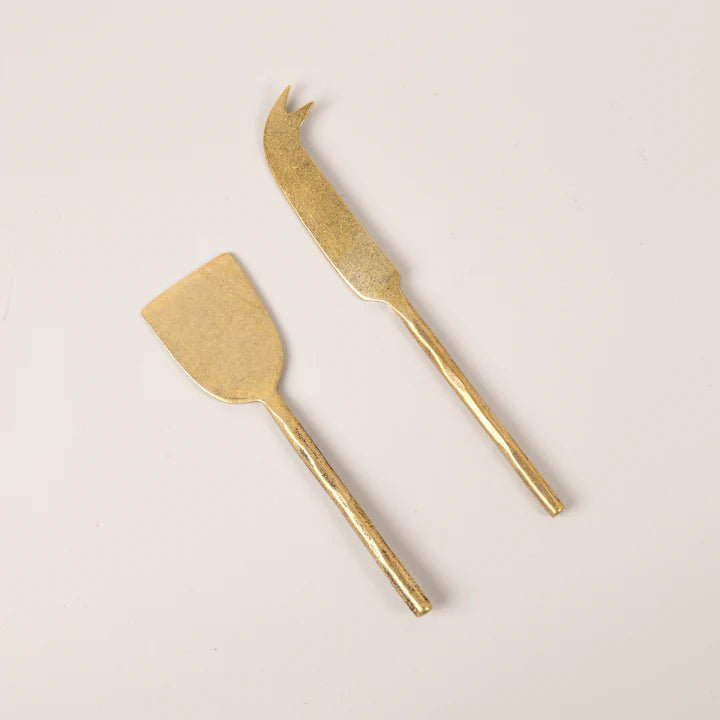 Brass "Straight handle" Knife Set- Gold - Just A Pinch Co