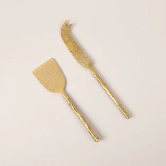 Brass "Straight handle" Knife Set- Gold - Just A Pinch Co