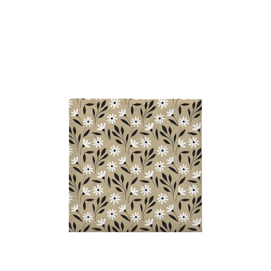 BROSTE Paper Napkin Meadow - Beige/Black- Pack Of 20 - Just A Pinch Co