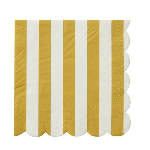Carnival 20pk 3 Ply 33cm Napkin Mustard - Just A Pinch Co