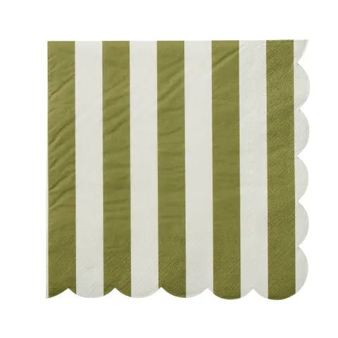 Carnival 20pk 3 Ply 33cm Napkin Olive - Just A Pinch Co