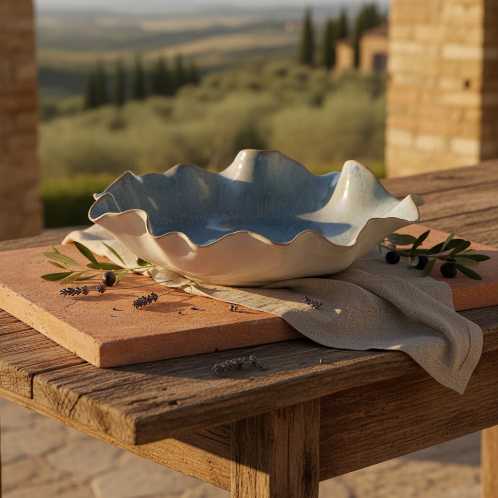 Costera Ceramic Bowl 28x6cm Steel Blue - Just A Pinch Co
