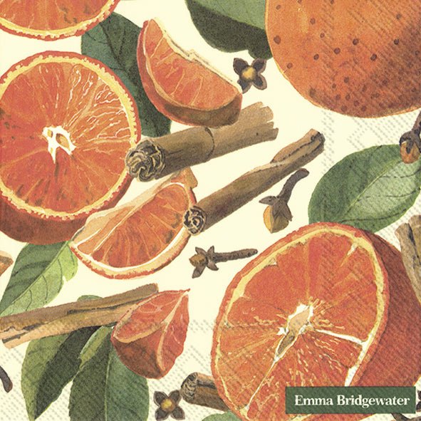 Emma Bridgewater - Spiced Oranges Lunch Napkins 20 Pack - Just A Pinch & Co