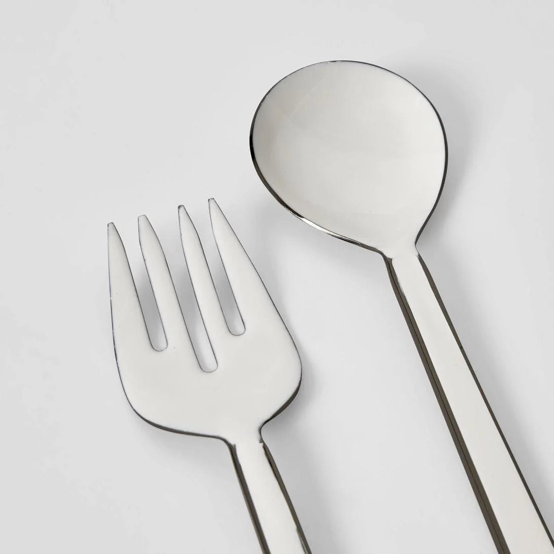 Enamel Salad Servers - Just A Pinch Co