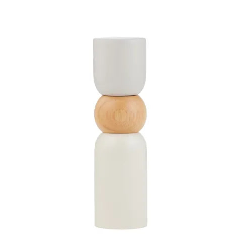 Pisces Wood S&P Grinder 5.5x20cm Taupe