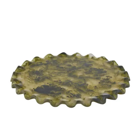 Ruby Resin Platter 28cm Pesto