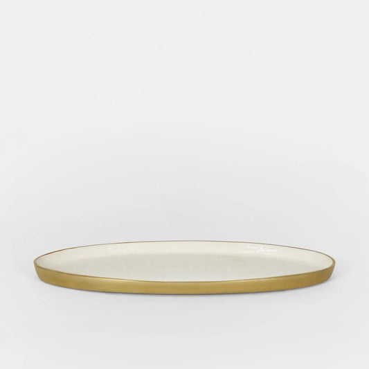 Elsa Oval Plate White Gloss