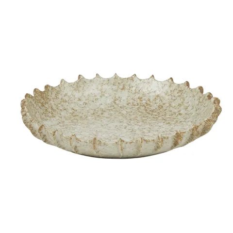 Gaia Ceramic Platter 37x6.5cm Natural - Just A Pinch Co