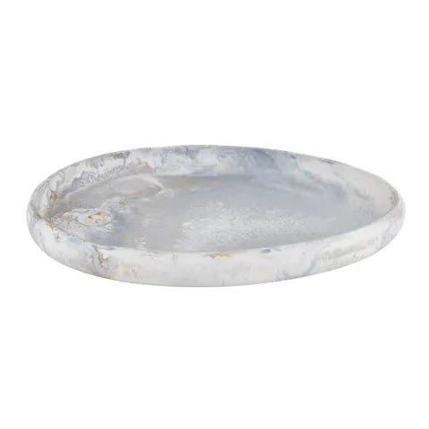 Hadley Resin Pebble Tray 43x50cm Steel - Just A Pinch Co