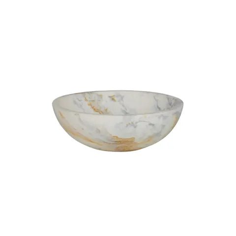 Hadley Resin Small Bowl 10x3.5cm Steel - Just A Pinch Co