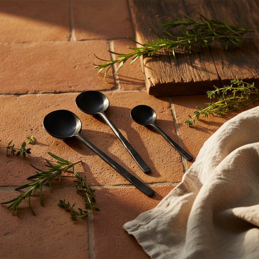 Handmade burnished Spoon - Just A Pinch Co