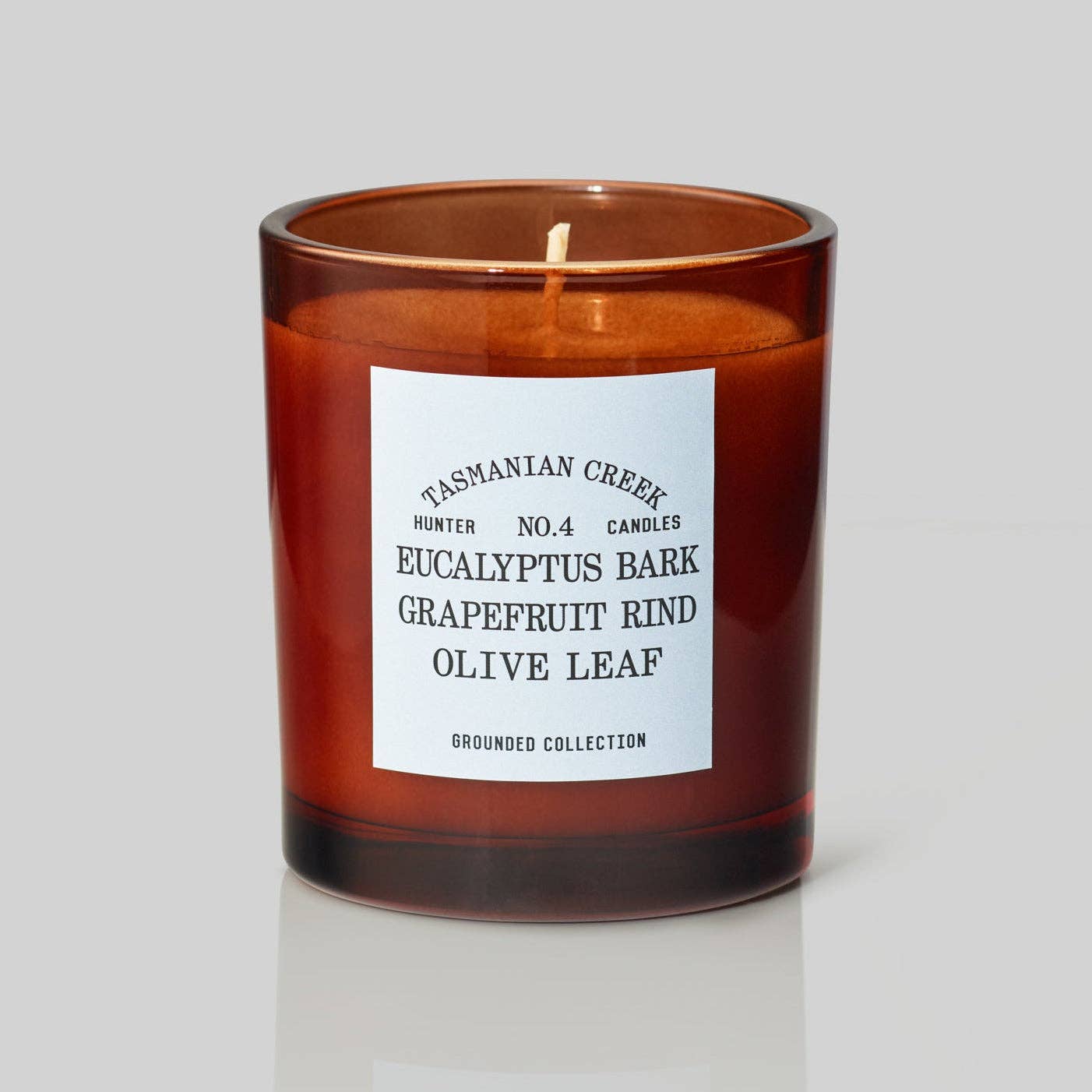 Hunter NO. 4 TASMANIAN CREEK / eucalyptus bark, grapefruit rind, olive leaf Candle - Just A Pinch & Co