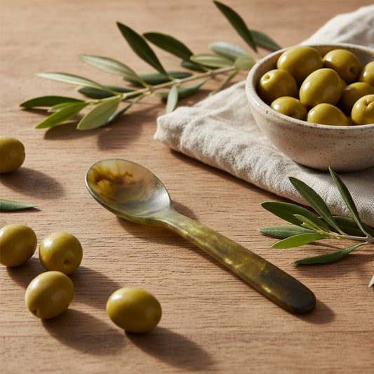 Kip Resin Spoon 12.5x3cm Pesto - Just A Pinch Co