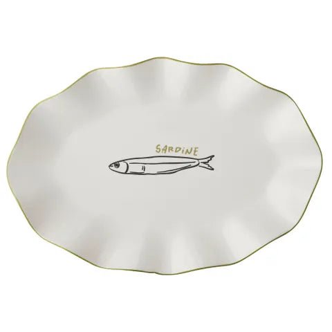 Mangiare Sardine Ceramic Platter 29x42cm - Just A Pinch Co