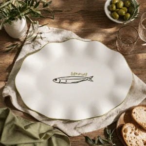 Mangiare Sardine Ceramic Platter 29x42cm - Just A Pinch Co