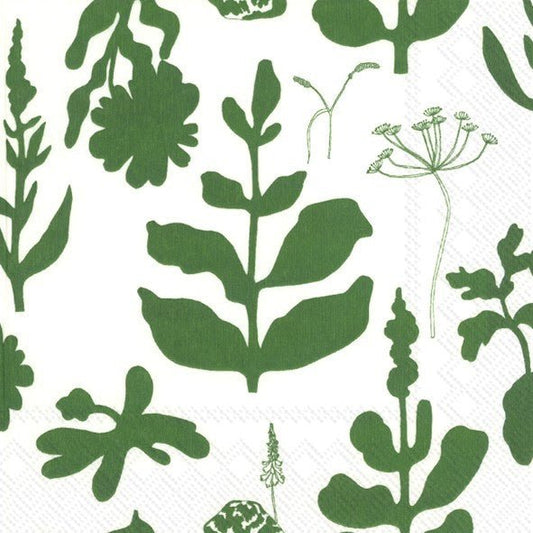 Marimekko - Elokuun Vorjot Green-Cocktail Napkins - Just A Pinch Co