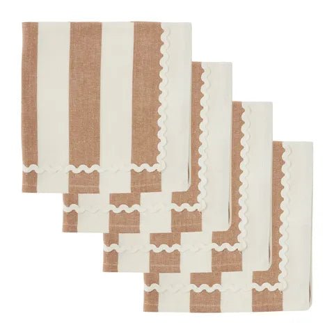 Orla S/4 Cotton Napkin 40x40cm Terra - Just A Pinch Co