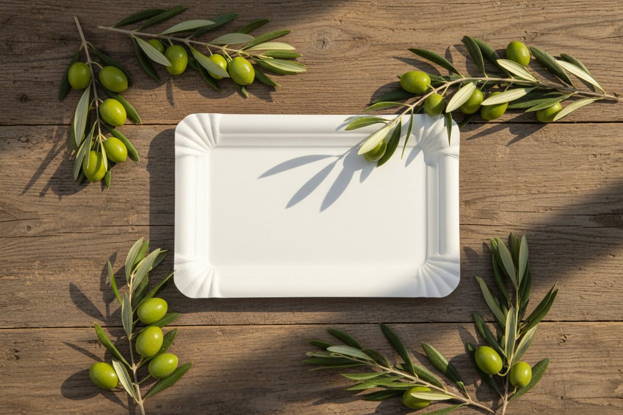 Paris White Snack Plate - 50 Pack - Just A Pinch Co