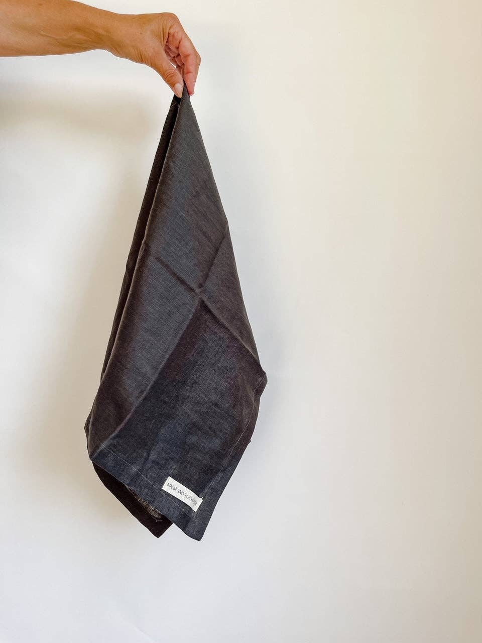 Pure French Linen Tea Towel - Dark Charcoal - Just A Pinch & Co