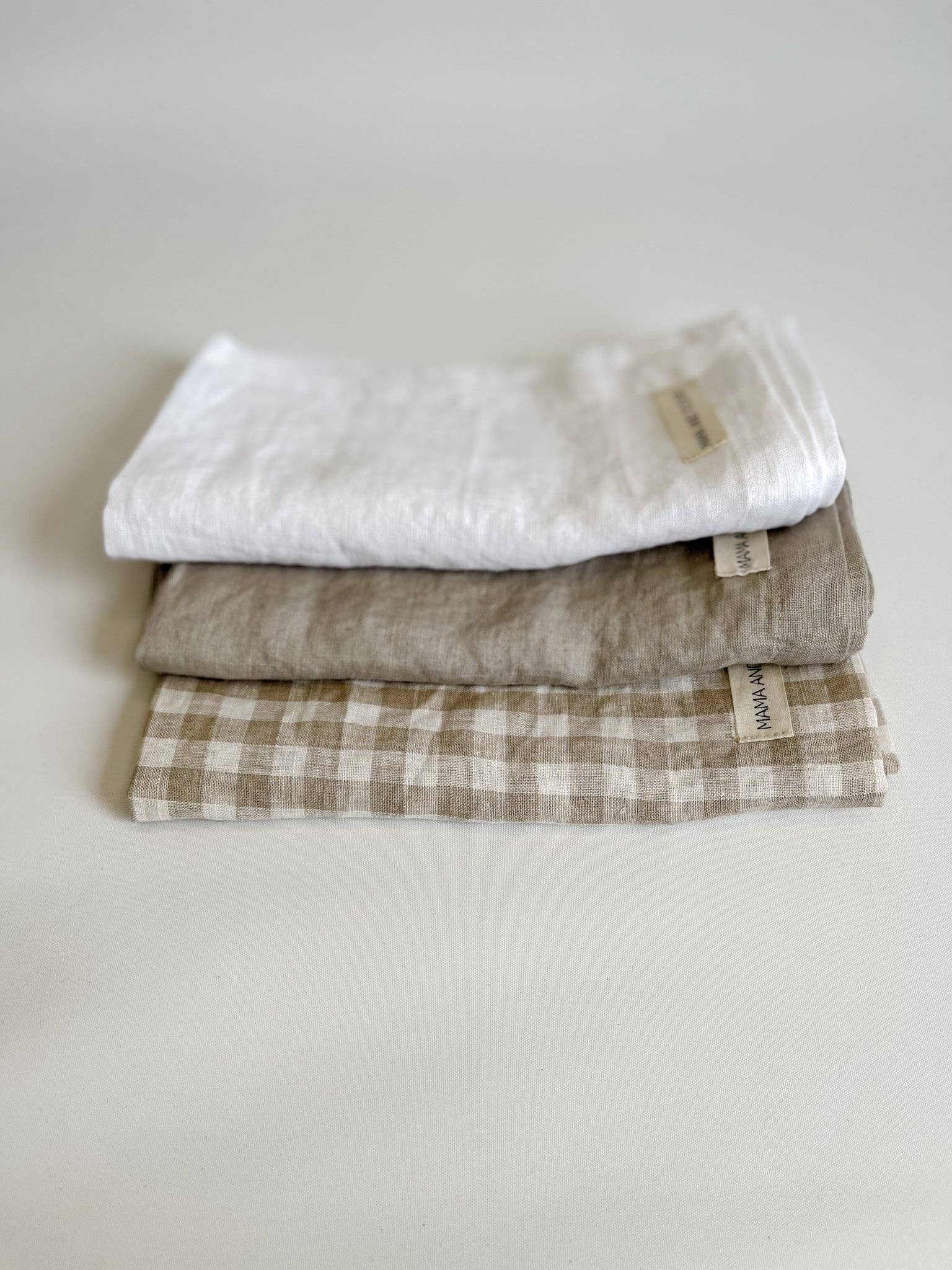 Pure French Linen Tea Towel - Gingham - Just A Pinch & Co