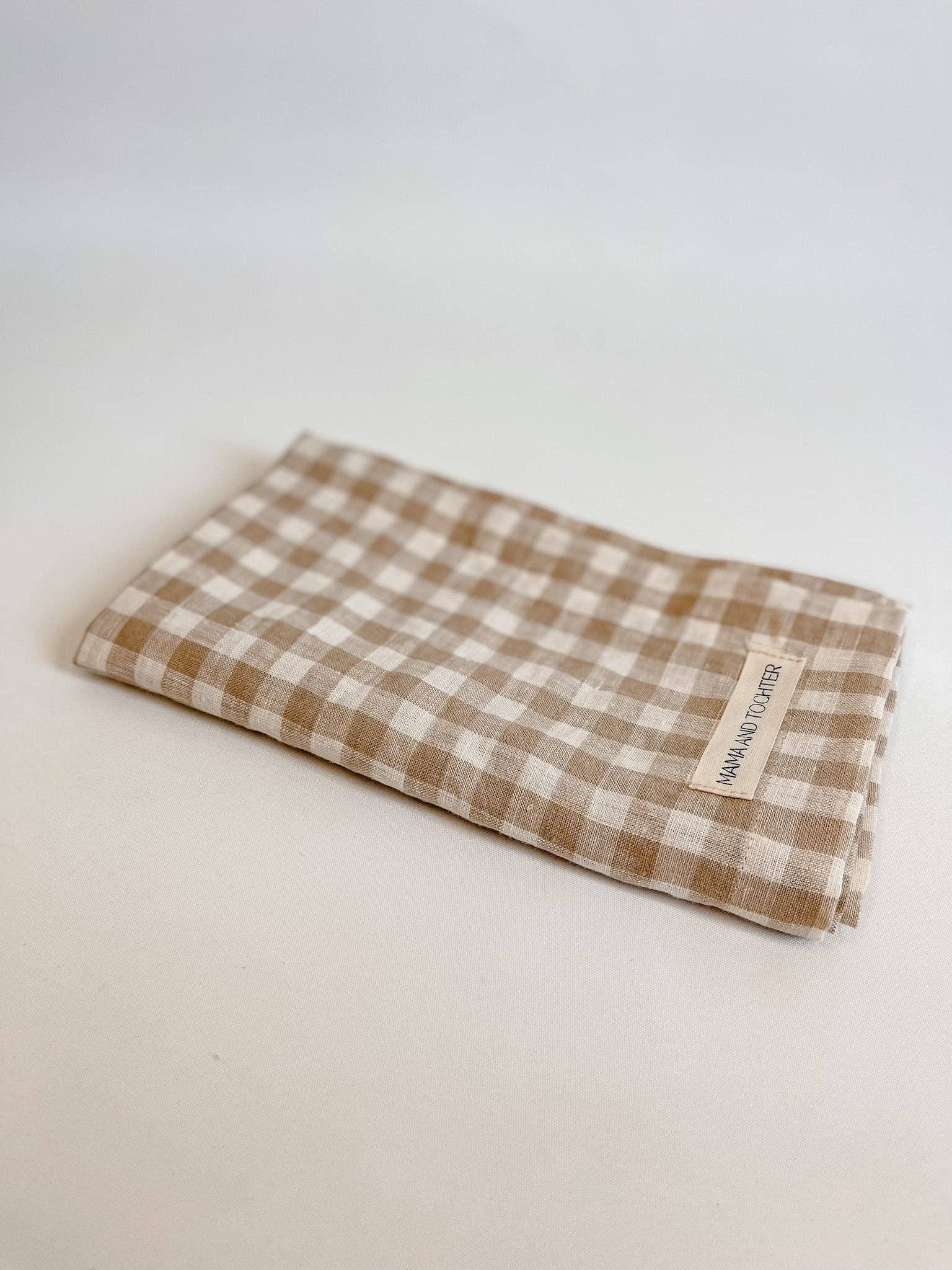 Pure French Linen Tea Towel - Gingham - Just A Pinch & Co