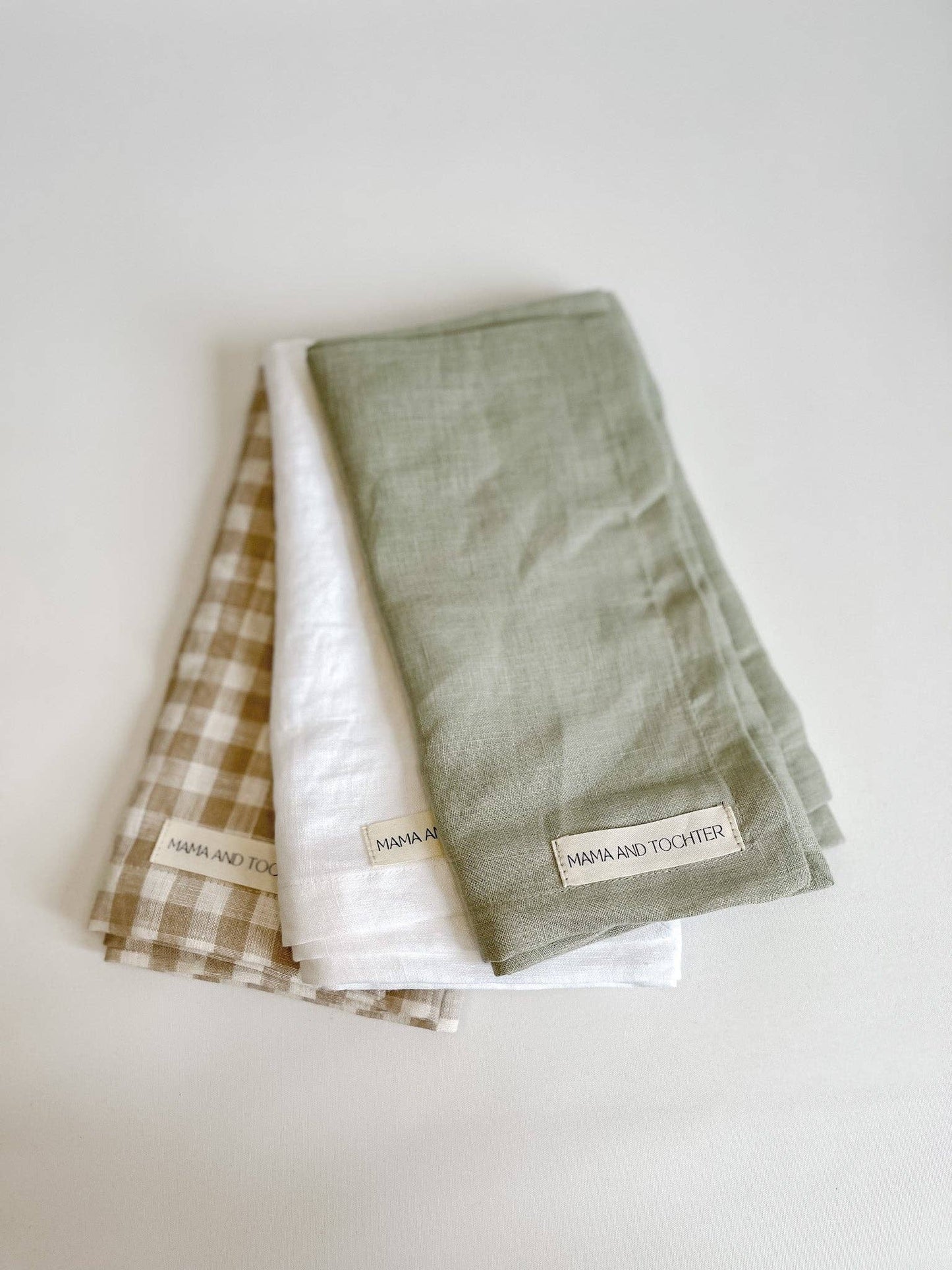 Pure French Linen Tea Towel - Gingham - Just A Pinch & Co