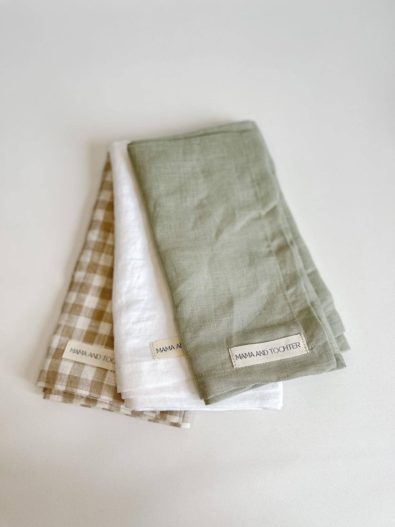 Pure French Linen Tea Towel - Gingham - Just A Pinch & Co