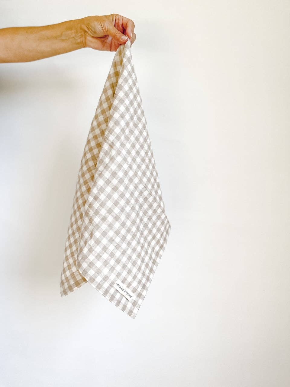 Pure French Linen Tea Towel - Gingham - Just A Pinch & Co