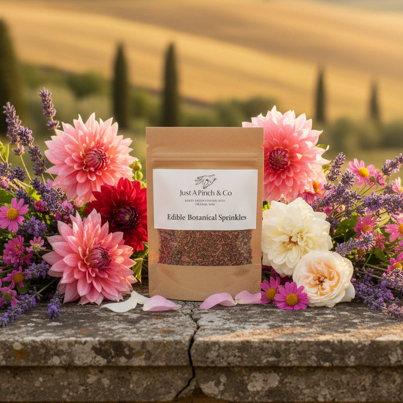 NEW: EDIBLE DRIED BOTANICAL SPRINKLES- 4g