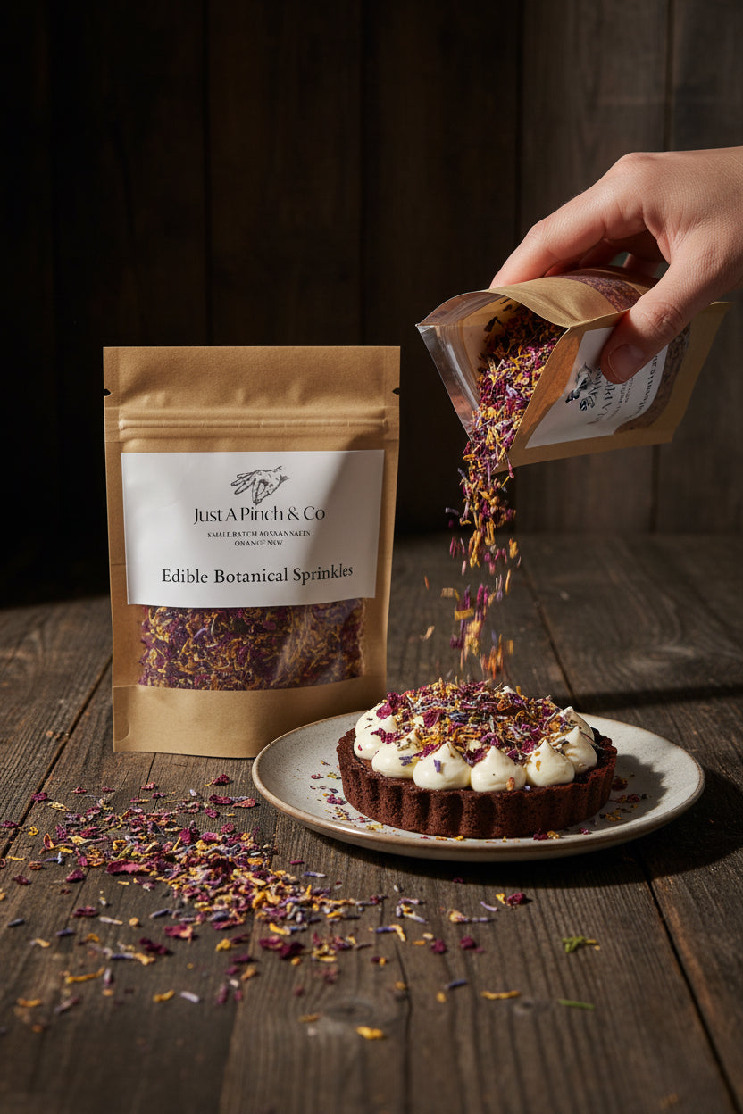 NEW: EDIBLE DRIED BOTANICAL SPRINKLES- 4g