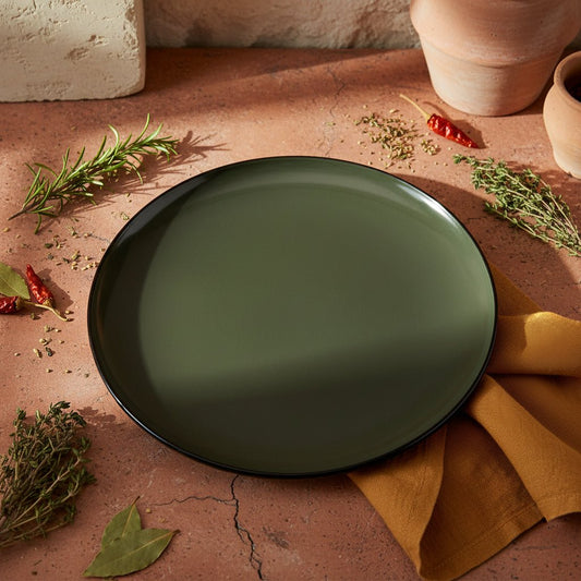 STUDIO Felix Tray Large Round - Army Green - Just A Pinch Co