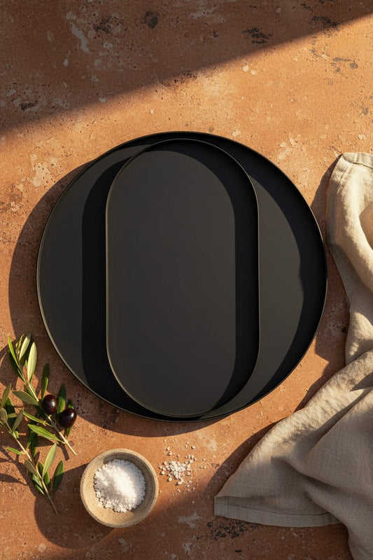 STUDIO Felix Trays S/2 - Black - Just A Pinch Co