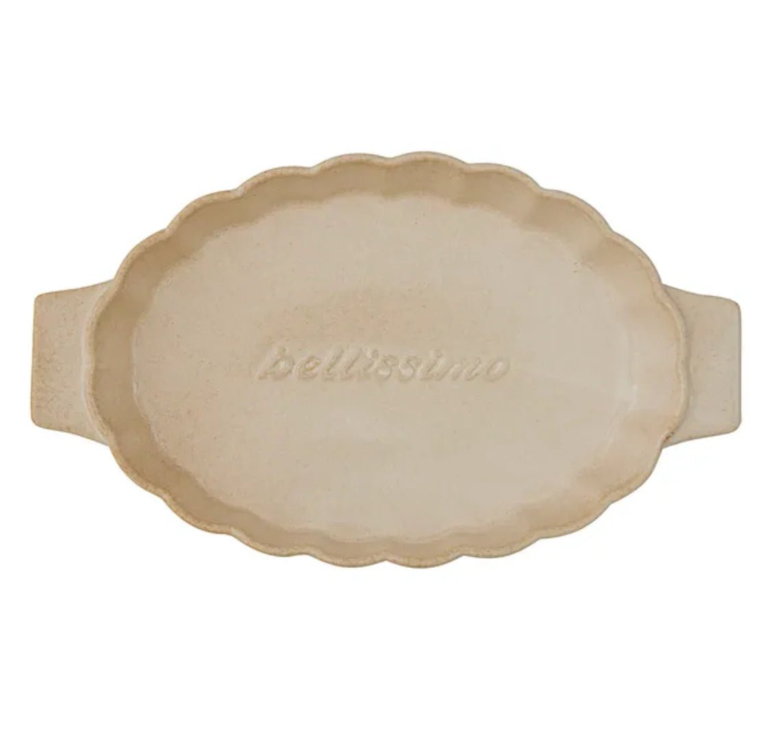 Toscana Ceramic Baker 38x23x6.5cm Nat - Just A Pinch & Co