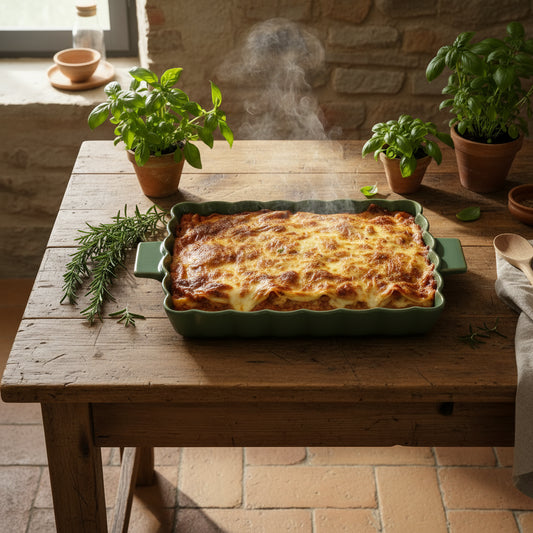 Toscana Ceramic Baker 42x27x6.5cm Olive - Just A Pinch Co
