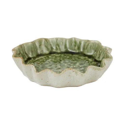 Urna Ceramic Dish 30x30x3.5cm Olive - Just A Pinch Co